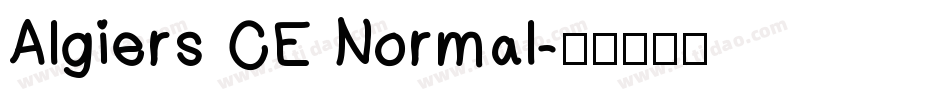 Algiers CE Normal字体转换